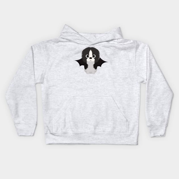 Japanese Chin Halloween Fancy Dress Costume Kids Hoodie by DoggyStyles